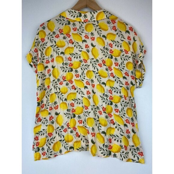 Lush Women's Lemon Print Top Size Small - Picture 8 of 10